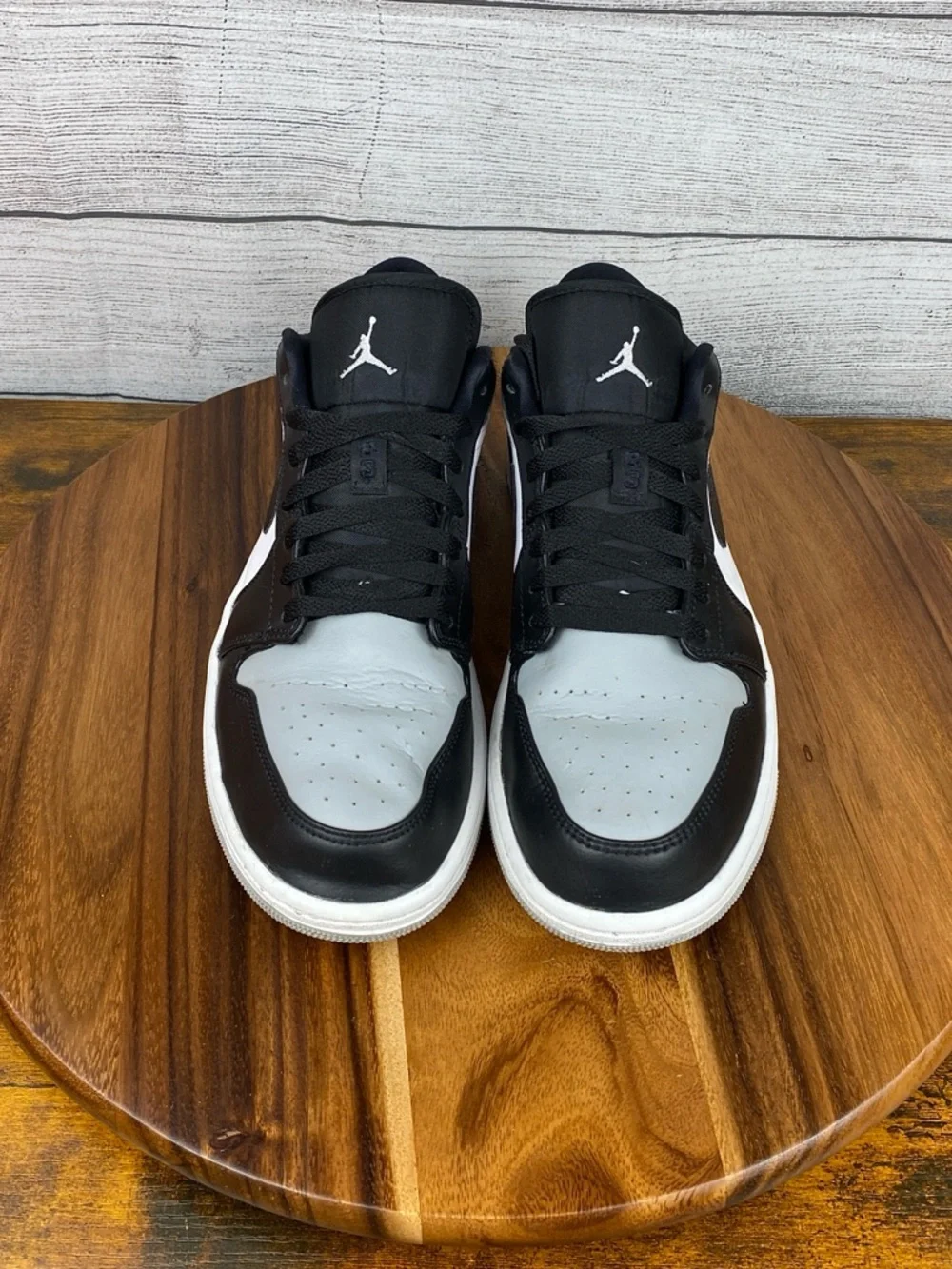 Nike Air Jordan 1 Low Shadow Toe Black Grey Shoes 553558-052 Men’s Size 11.5 - Picture 8 of 12